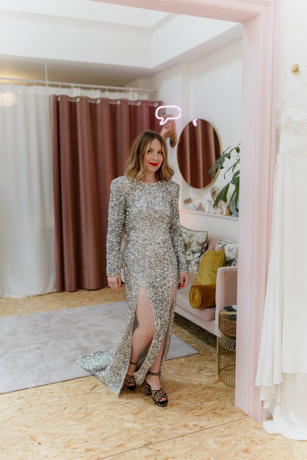 Embellished wedding dress