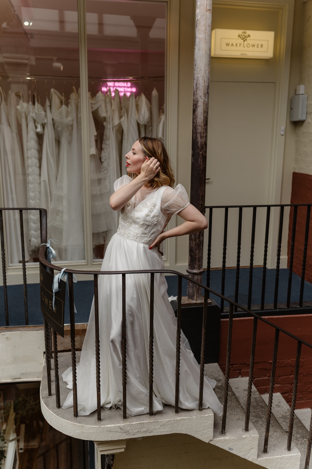 Embellished wedding dress